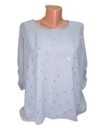 Tricou dama  cu frunze aurii - elegant,  PFP46 - Unica (L-XXL) - imagine 4