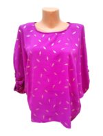 Tricou dama  cu frunze aurii - elegant,  PFP46 - Unica (L-XXL) - imagine 6