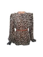 Bluza de dama animal print la baza gatului, PFP64